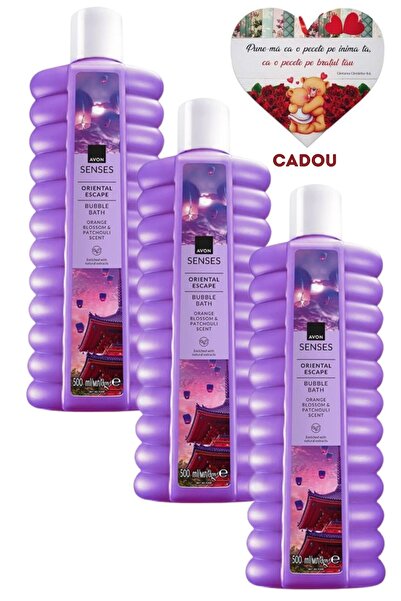 AVON Oriental Escape Foaming Bath Set, 3 x 500ml