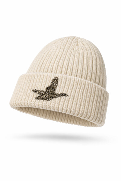 ndjewelry Cream Stone Beret – Bird Detail