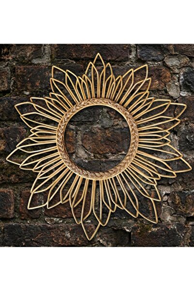 Bambu Bahcem Doğal Rattan Güneş Ayna Çerçevesi 70 cm - (AYNASIZ) Bohem Bambu ...