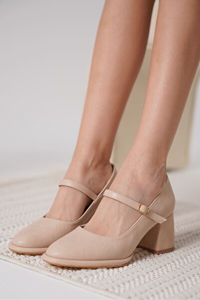 aczagul butik Slay Nude Skin Women's Heeled Shoes