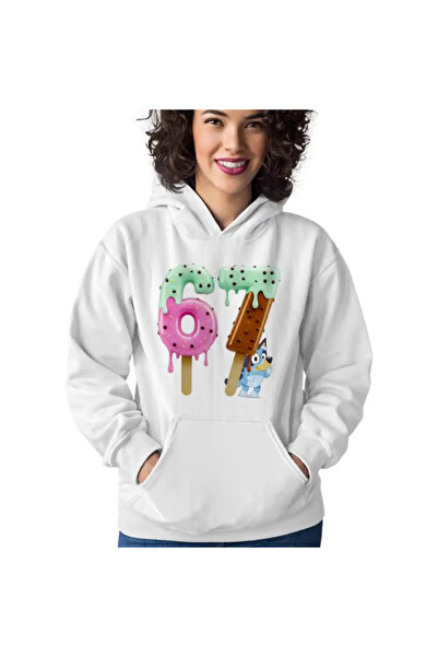 OEM Women's Hoodie Six Seven Ice Cream Bluey Creme 67