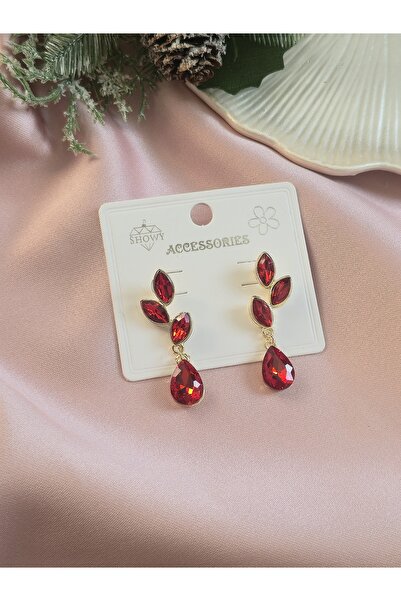 Glamluxe Woman's leaf model earrings