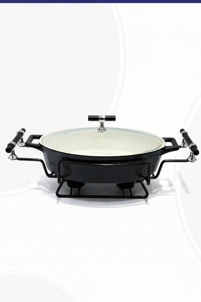 Generic Buffet warmer, oval serving dish, 13 cm, with a modern and elegant design.