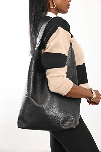 5in1Canpolat Black Copenhagen Leather Bag 7977