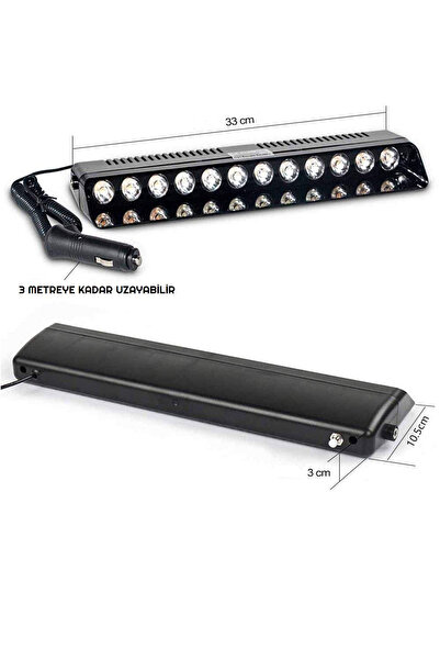 XMOD مصباح LED للسيارة مثبت على الزجاج بـ 12 لمبة LED مع منفذ شحن 12 فولت