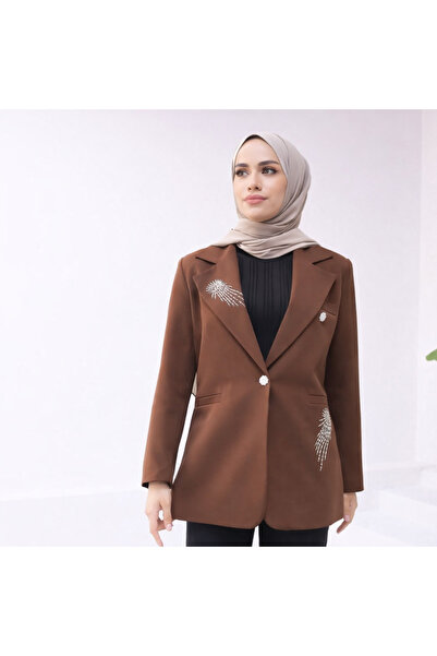 MİSPİER Women's Lined Blazer Jacket