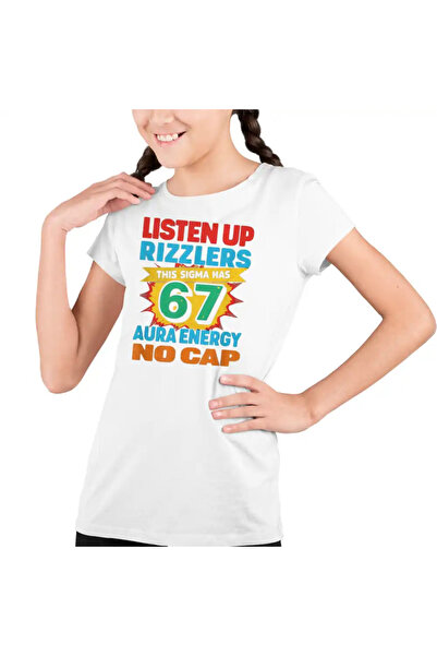 OEM Παιδικό Κοριτσίστικο T-Shirt Six Seven Listen Up Rizzlers 67