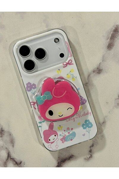 HYPERSOFT Iphone 14 (6.1 inç) Uyumlu Stant Olabilen Popsocketli Desenli Slım ...