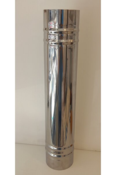 RENUZU Pelet Soba Borusu Çap 10,5 cm Boy 50 cm Paslanmaz Krom 304 Pelet Soba ...