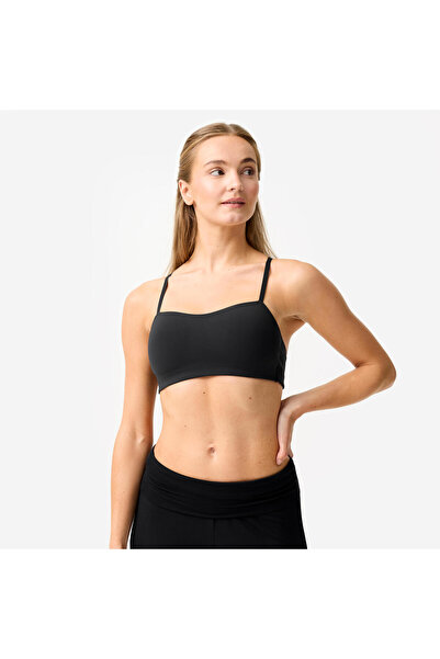 Decathlon Çoklu Askılı Sporcu Sütyeni - Hafif Destek - Siyah