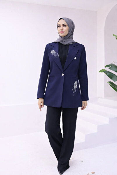 MİSPİER Women's Lined Blazer Jacket