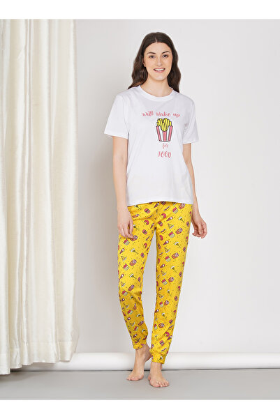 LAUREN SMITH Women's Pajama Set Short Sleeve Top with pants 2 Piece Sleepwear...