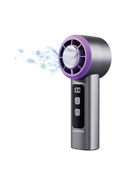 porodo Frostwave Portable Cooling Fan with USB-C, 5H Battery & Adjustable Speed Levels
