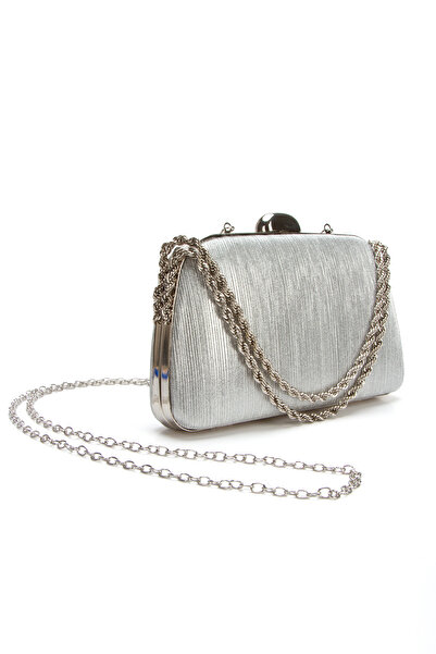 Melvoria Women's Evening Dress Portfolio Clutch Chain Strap Bag