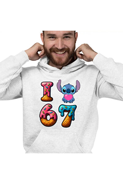 OEM Men's Hoodie Six Seven Love Stitch Chocolate Valentines Day 67