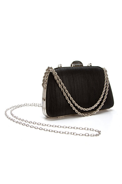 Melvoria Women's Evening Dress Portfolio Clutch Chain Strap Bag