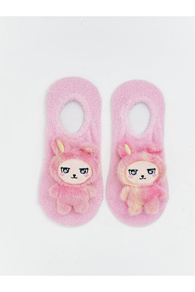 LC Waikiki Pink non-slip sole girl's home socks