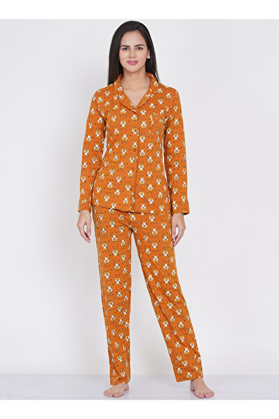 LAUREN SMITH Women's Pajama Set Full Sleeve Top with pants 2 Piece Sleepwear ...