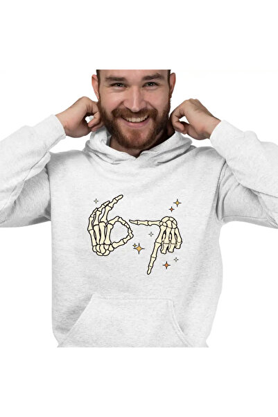 OEM Men's Hoodie Six Seven Skeleton Hands 67 Meme