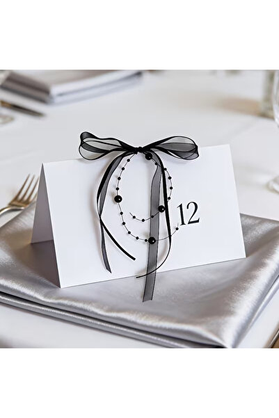 Fiyonks Atölye Panglică cu perle, panglică pentru decorare, 5 bucăți, panglic...