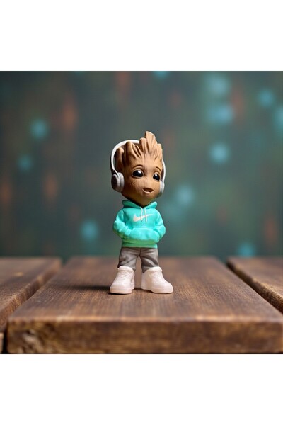FIGURİFY Baby Groot Figürü – Isme Özel Dekor Koleksiyon Parçası - 12 CM