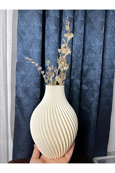 3D ZeTa Prints Elegant Decorative Spiral Patterned Vase