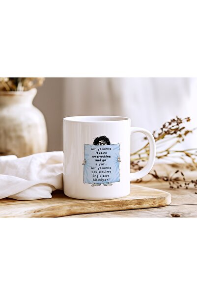 Beramussa One Side of Us Leave Everything and Go the Other Side of Us Doesn'T Speak English Mug - Fun Humor