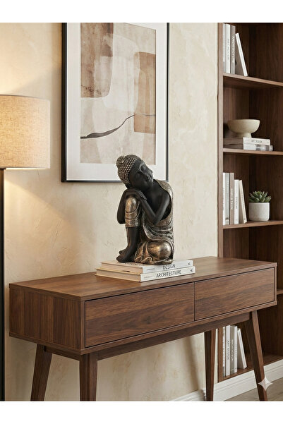 Dekoromi Dekoratif Düşünen Buda Heykeli (34x20cm) Dekorasyon Biblo ve Obje