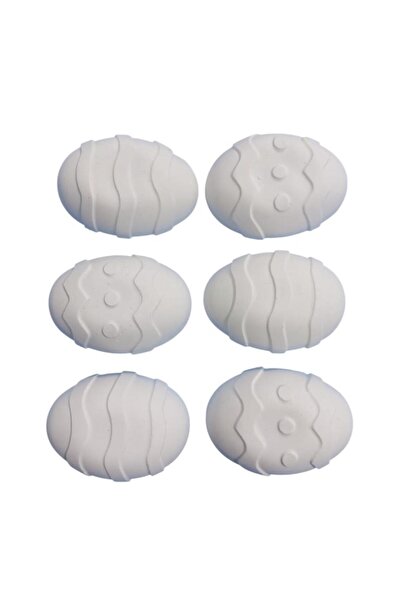 Egg Object Easter Figure 7x5cm Set of 6