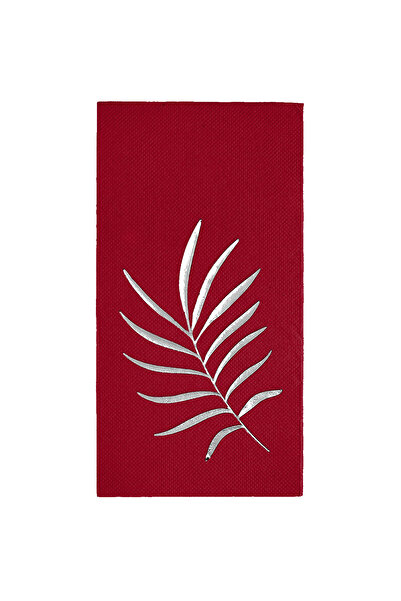 Story مناديل ورقية فضية مقاس 40 × 40 سم بنمط أوراق استوائية، 16 قطعة من المنا...