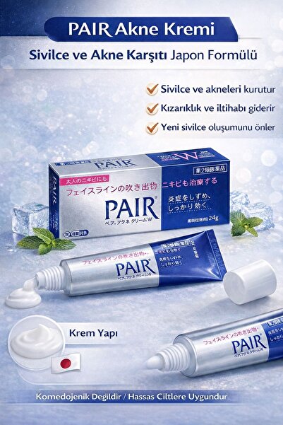 Lion Pair Acne Cream 24 g ve Akne Karşıtı Japon Krem