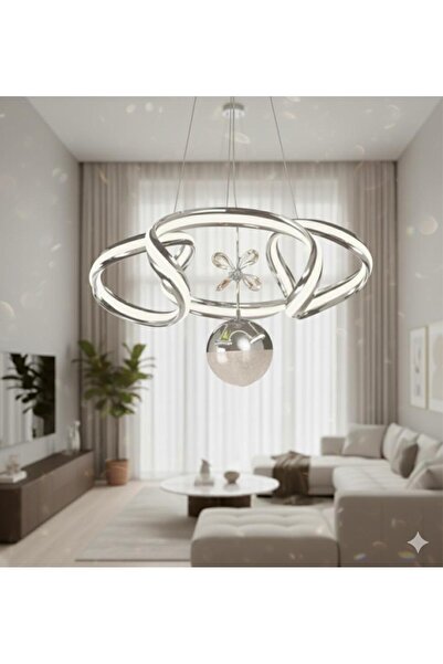 ÖZPIRIL AVİZE TEK TOPLU ÇİFT TARAF GENİŞ ŞERİT LED AVİZE (3 MOD+DİMER ÖZELLİĞİ)