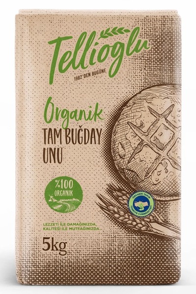tellioğlu Organik Tam Buğday Unu 5 Kg