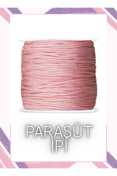 Fiyonks Atölye Bracelet Cord, Parachute Cord, 5 Meters, Macrame Bracelet Weaving Cord