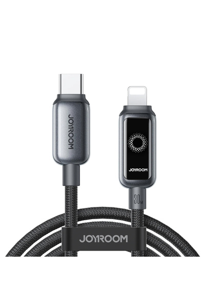 Other Kabel przewód w oplocie USB-C - iPhone Lightning 30W 1.2m - czarny