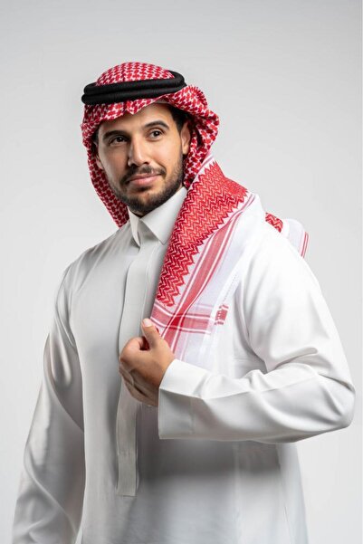 lebbson شماغ أحمر لبسون كلاسيكي فاخر
