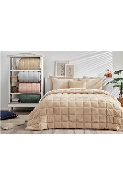 Özdilek Nova Blanket Textured Single Quilt Color: Beige