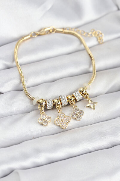 Lisinya سوار نسائي من النحاس ذهبي اللون موديل يونكا - TYGOO