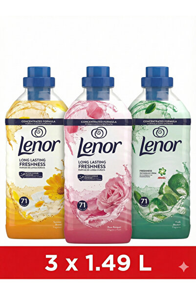 lenor Fabric Softener 3 x 1.49L PACK