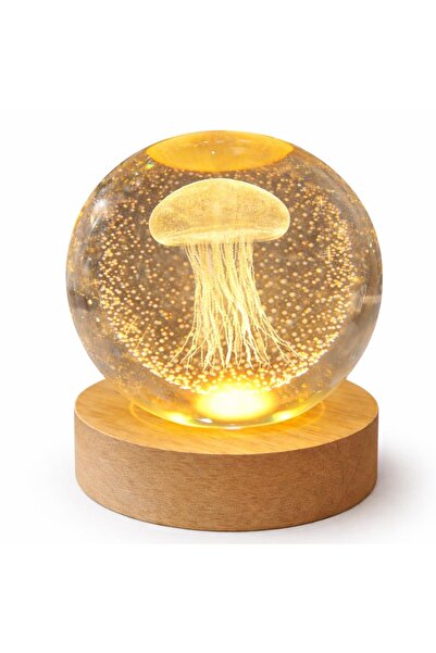 Yeliz Sevgiliye Hediye Deniz Anası Kristal Küre - Estetik Gece Lambası romant...