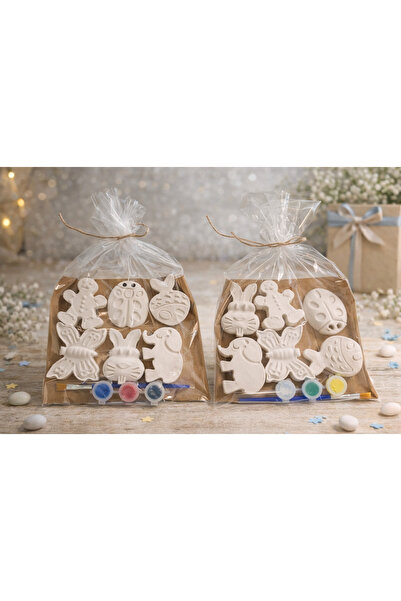 Ekonomik paket Yamih Studio - 2’li Alçı Boyama Seti | Çocuk Aktivite Boyama K...