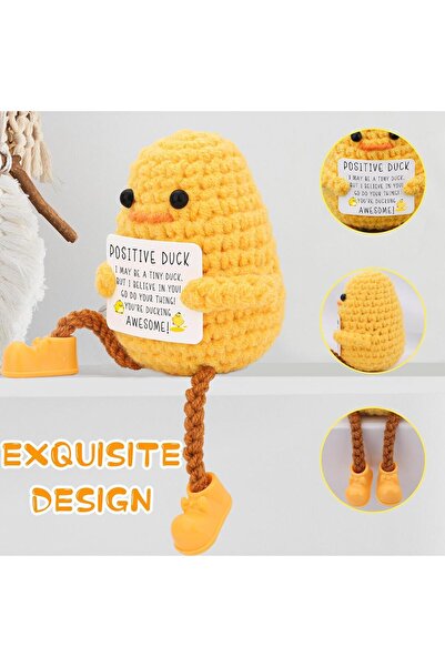 Lonimia دمية بطة طويلة الأرجل برسائل تحفيزية