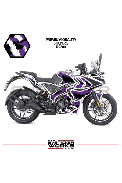 ARONA Bajaj RS200 Kaplama Sticker Air Brush Motor Kaplama Modeli Hazır Kit Tü...