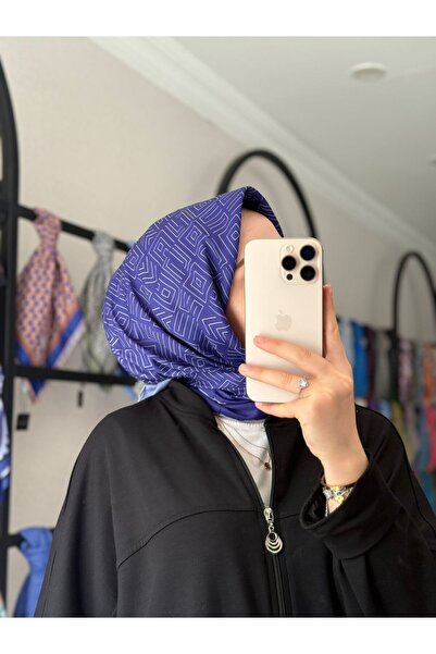 MOONORO Soft Scarf Striped Pattern Tesutur