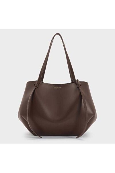 Charles&Keith حقيبة تسوق كبيرة من تشارلز آند كيث - لون بني إسبريسو