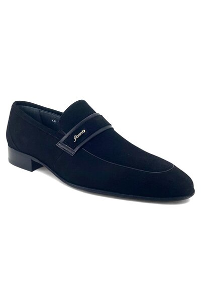 Fosco 9006 Classic Men's Shoes Black Suede
