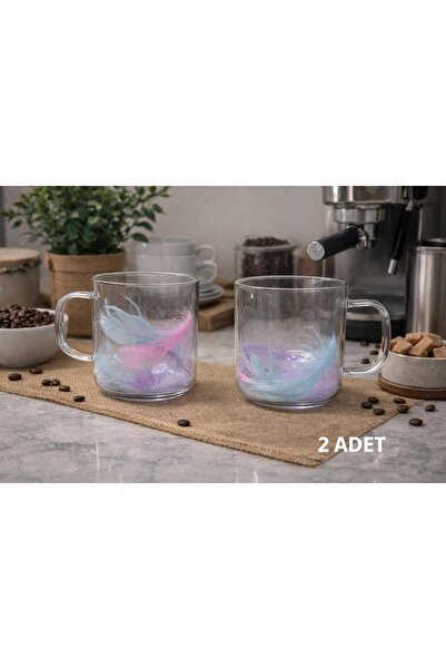 BUENOS 2 ADET ÇİFT ÇIDARLI TÜYLÜ KUPA BARDAK - ESPRESSO BARDAĞI