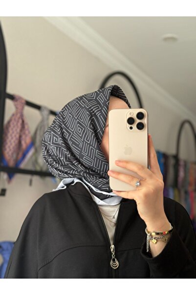 MOONORO Soft Scarf Striped Pattern Tesutur