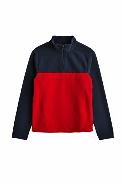 Cat & Jack Colorblock Fleece Pullover – Navy & Red
