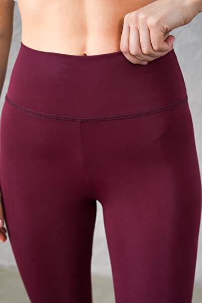 Loxoxo Bordeaux High Waist Women's Daily and Sports Bordeaux Leggings 105